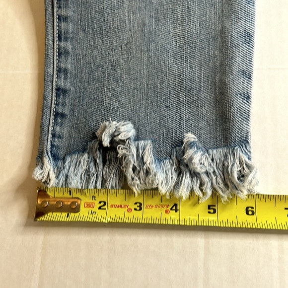 3/$25 Democracy Ab Tech Distressed Strt Leg Destroyed Hem Lt Denim Jean sz14 - Picture 15 of 16
